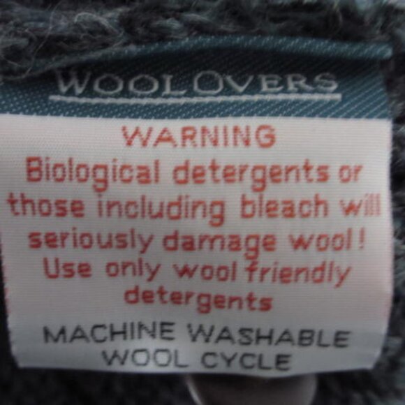 Woolovers Heavy 100% British Wool Ribbed Cardigan Preppy Minimalist - Picture 10 of 11